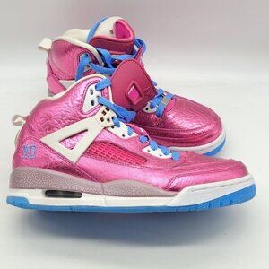 RARE Custom Nike Air Jordan Spizike ID Retro Pink Foil US 8 EU39 Mama Bear Shoes